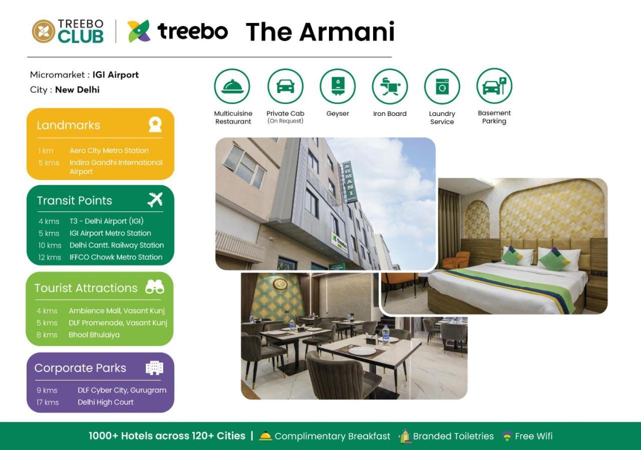 Treebo The Armani Near Igi Airport Hotell New Delhi Eksteriør bilde